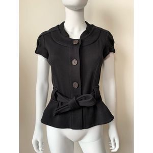 🎉Hosts Pick🎉 Diane Von Furstenburg | woman’s black knit jacket| Size 6